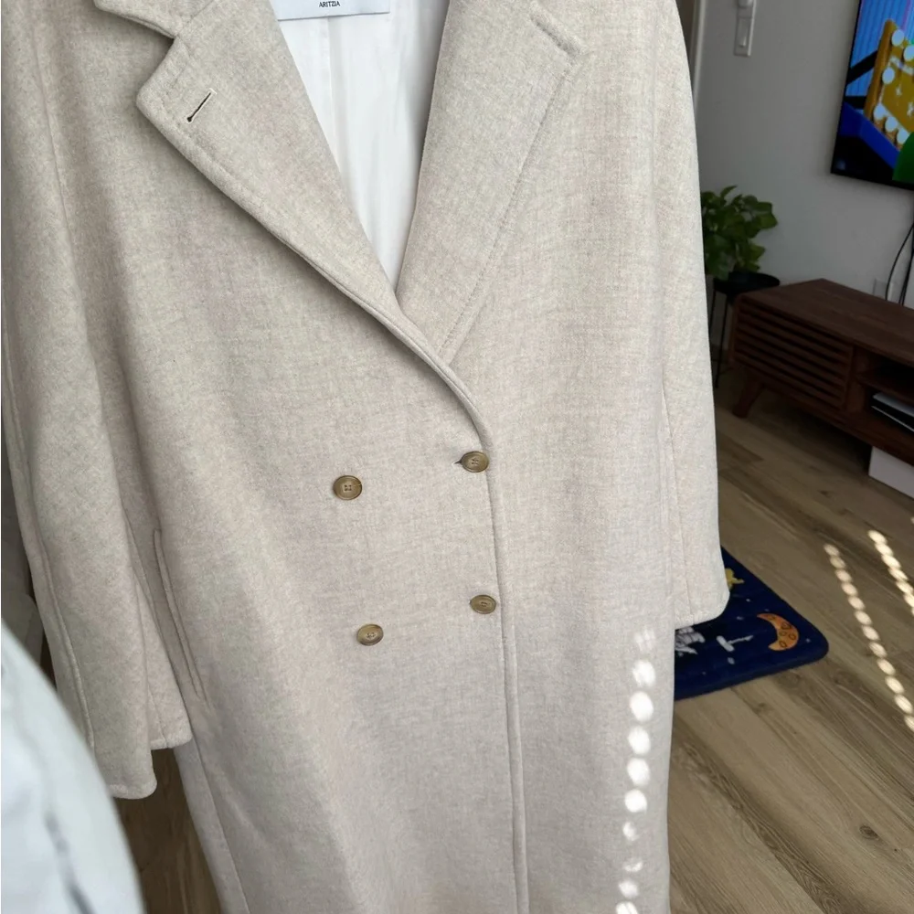 Babaton Cream Slouch Coat - Picture 4 of 5